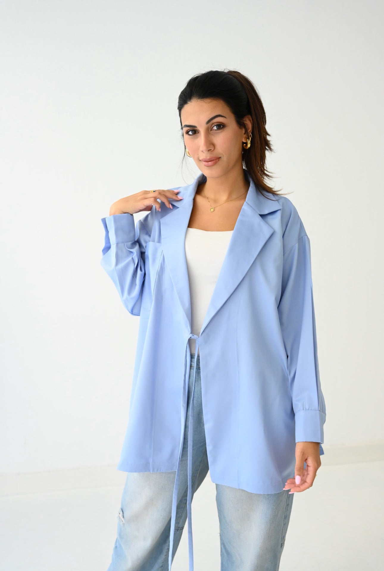 Tye Me Blue Blazer