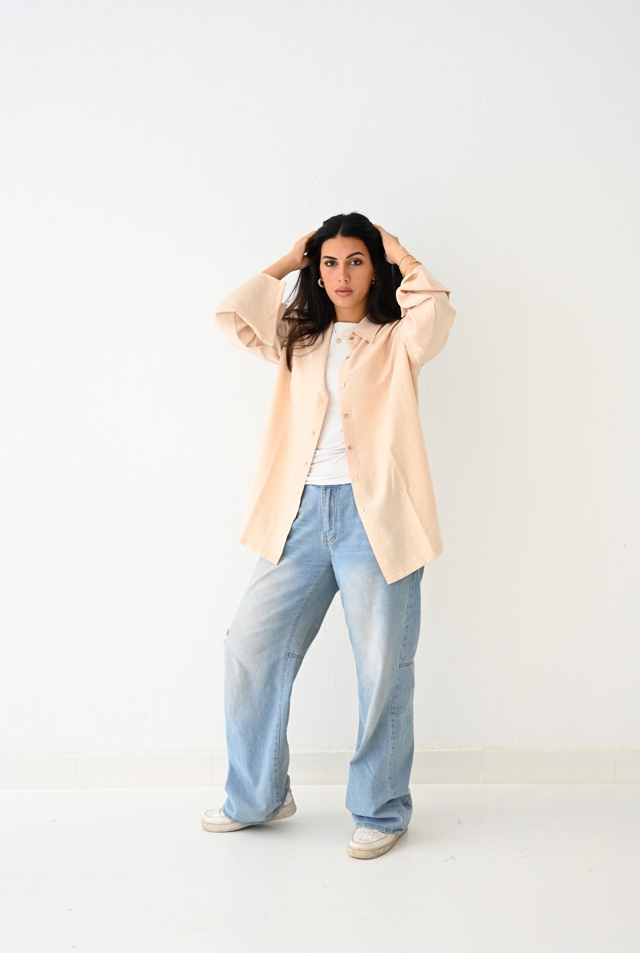 Beige Linen Blouse