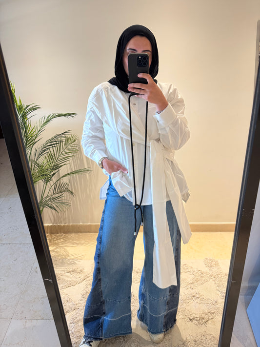 White NOT SO BASIC Blouse
