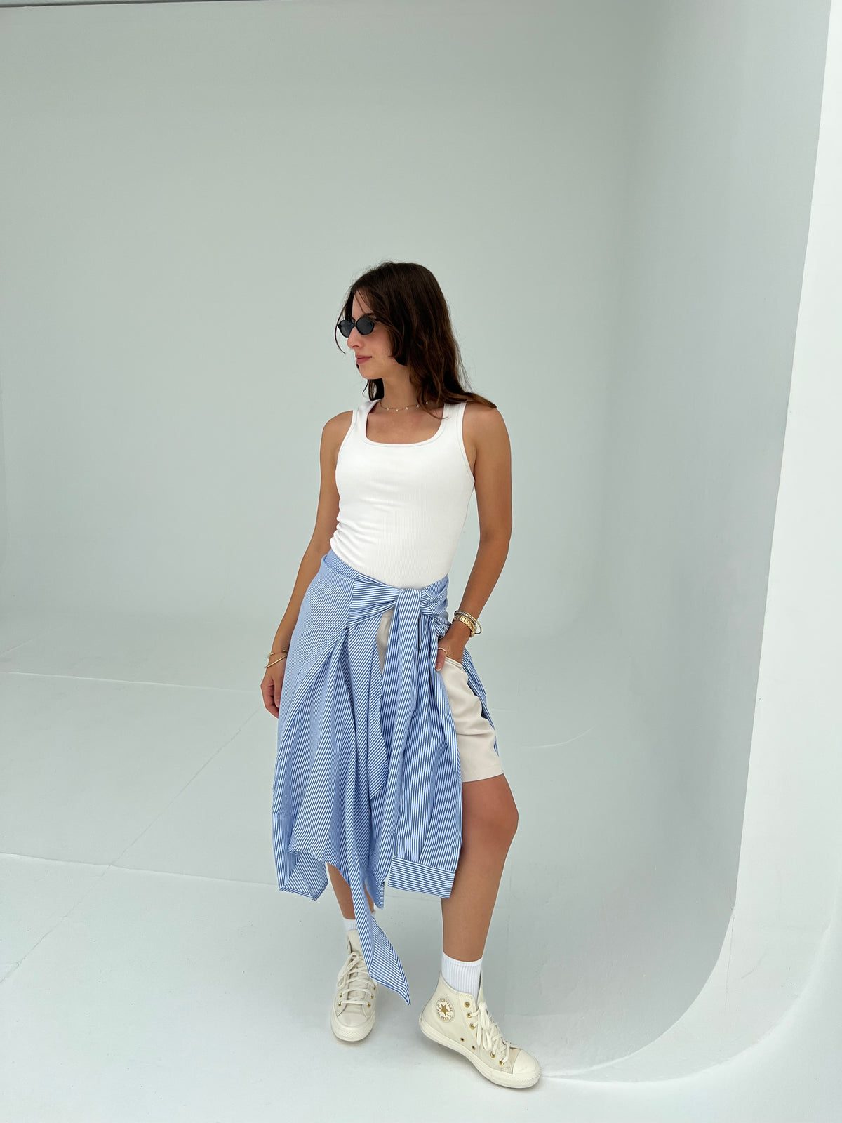 2 Pieces Blue Chemis