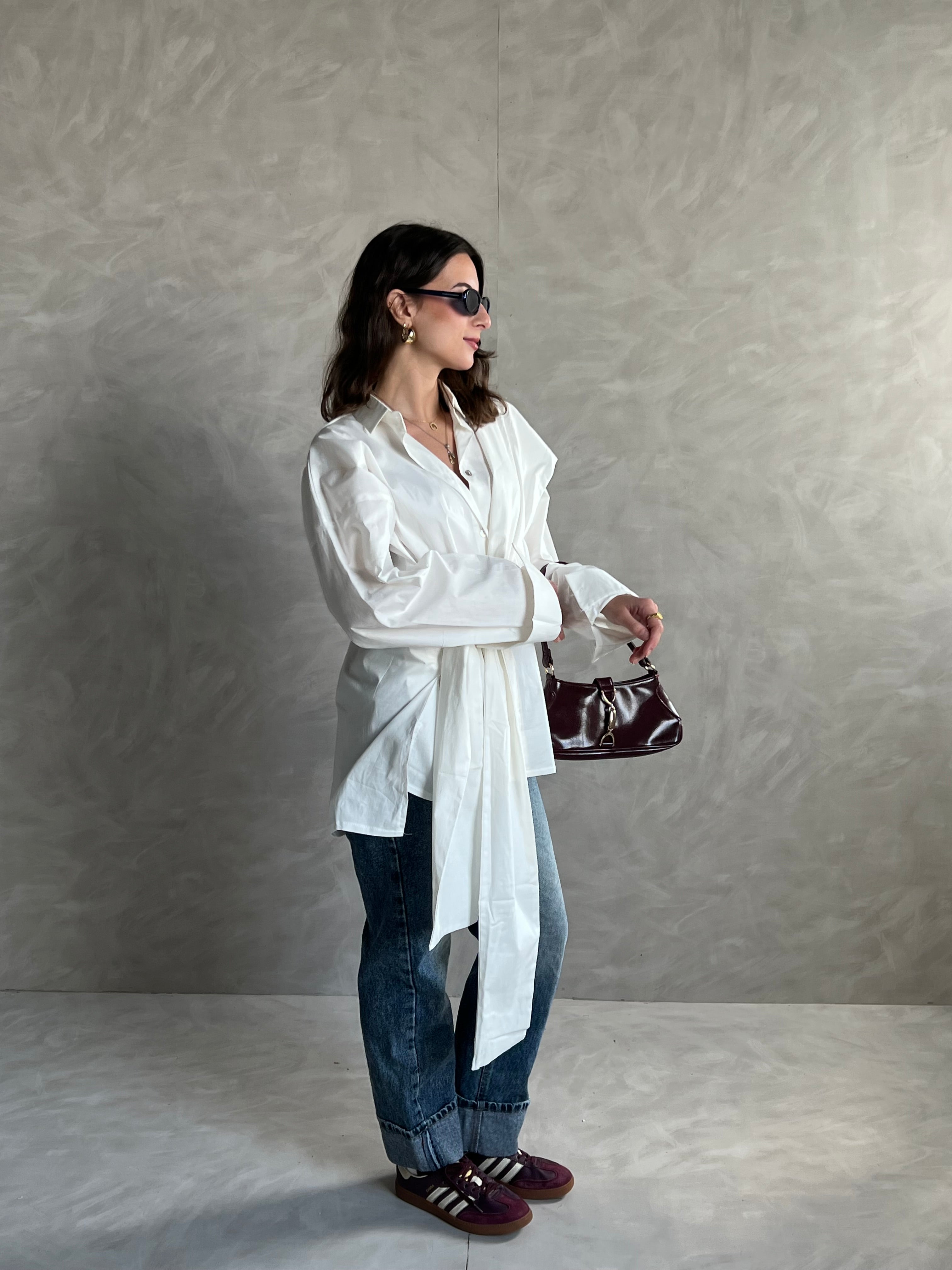 White NOT SO BASIC Blouse