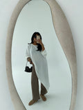 White Asymmetric Long Top